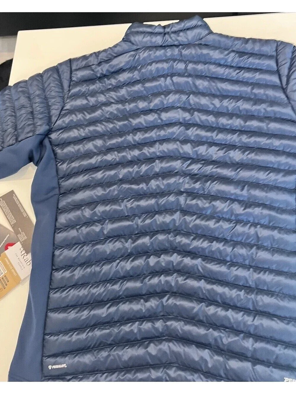 Rab Jacket Mens XL Blue Cirrus Flex Puffer Preppy Outdoors Hiking Ski Luxury